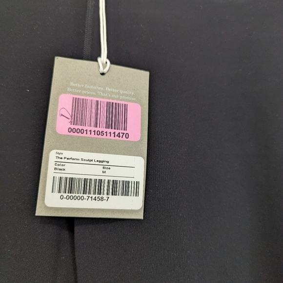 Everlane Legging The Perform Sculpt Seamless Black 26 Inseam - Picture 8 of 13